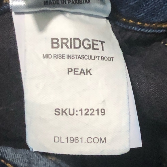 DL1961 Briget Boot Jeans Women's 18W Mid Rise Instasculpt Bootcut Curvy in Peak - Picture 3 of 6